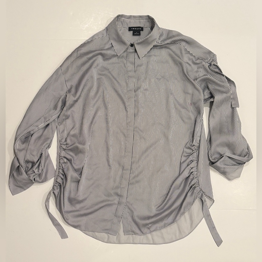 Trouvé women’s button down shirt with rouche size M